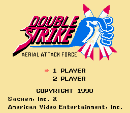 Double Strike : Aerial Attack Force (Homebrew) — Title screen